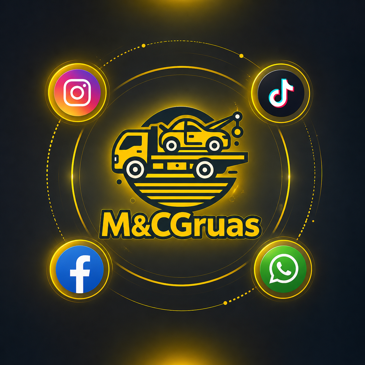 Contenido en redes sociales de M&C Grúas